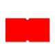 Etiket 21x12 rechthoek fluor rood afneembaar 